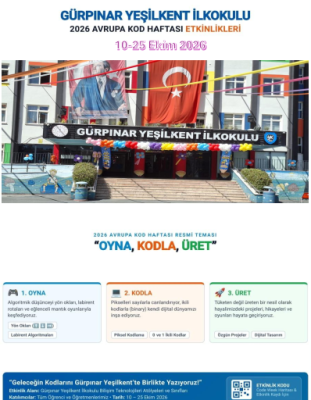 GELECEĞİN KODLARINI GÜRPINAR YEŞİLKENTTE BİRLİKTE YAZIYORUZ